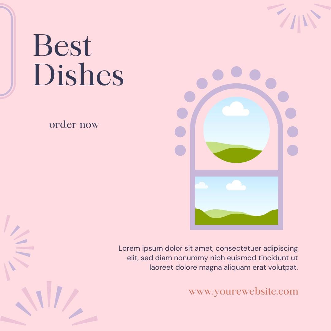 240 Food Blogger Canva Templates | Instagram and Pinterest Graphics | Recipe Posts, Menu and Promo Designs | Social Media Kit - Social Canvas