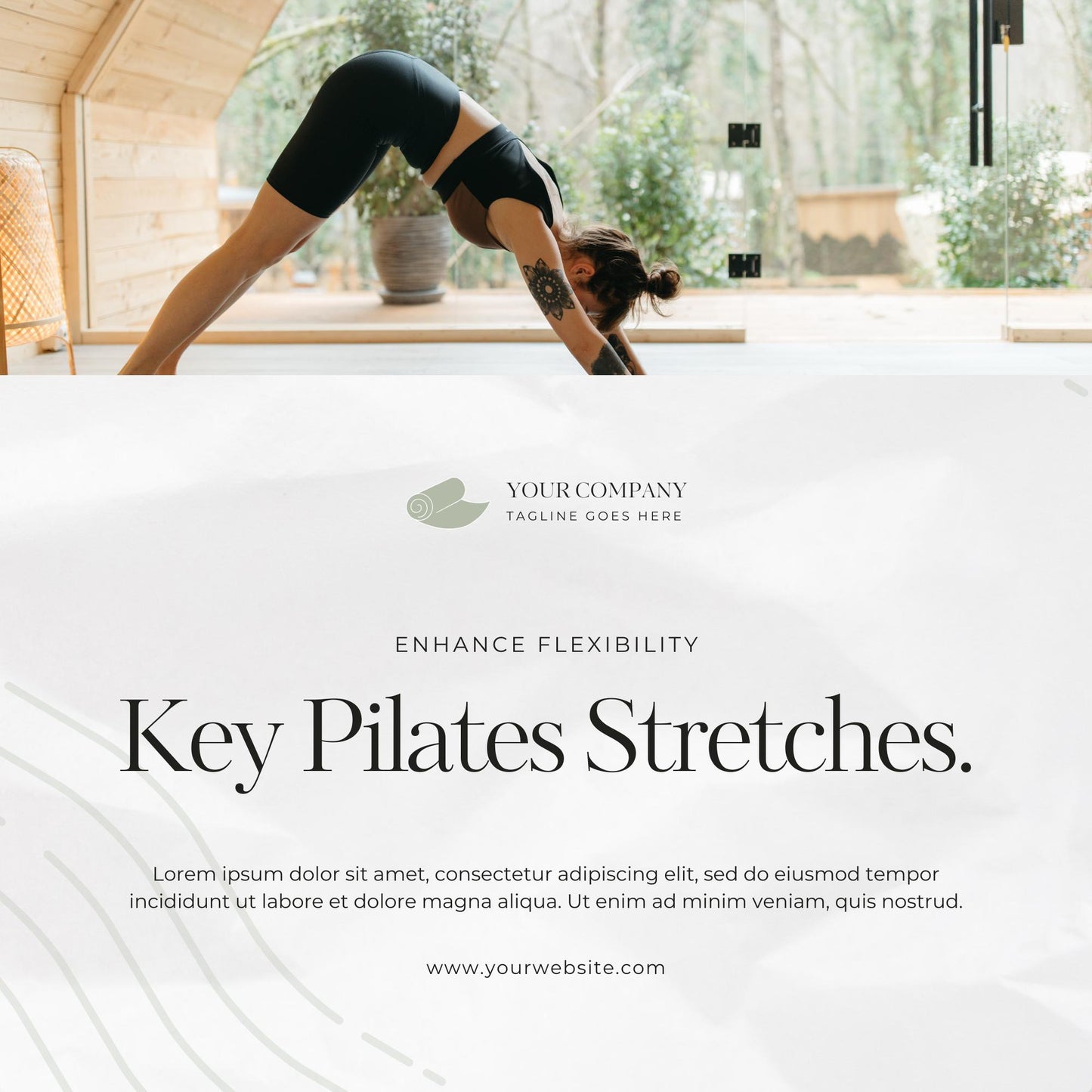 Pilates Social Media Templates | Editable Canva Templates | Fitness, Wellness & Studio Marketing Graphics | Instant Download - Social Canvas