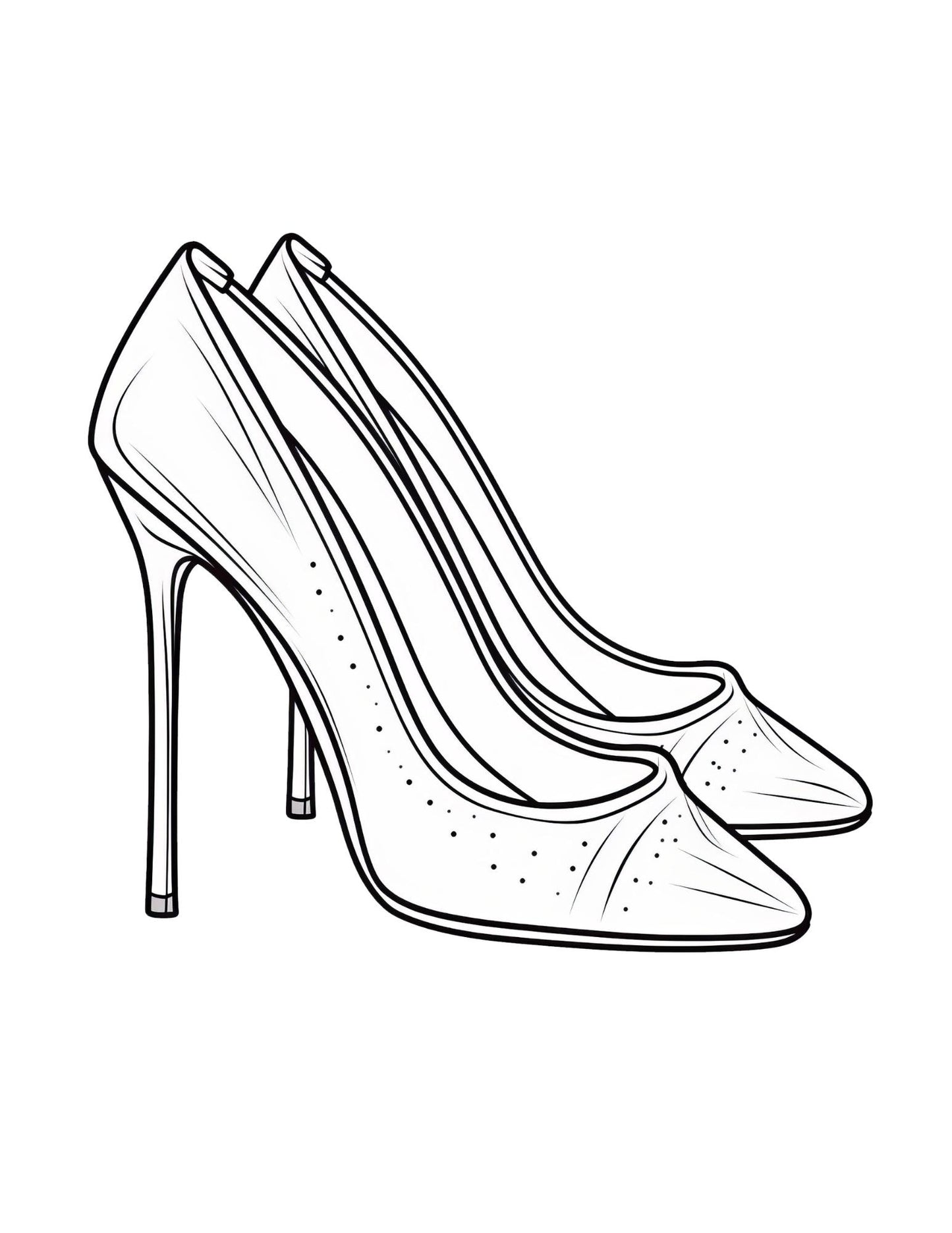 Footwear Coloring Book | 25-Page Canva Template Featuring Stylish Shoe Designs | Fun Coloring Pages for Fashion Lovers | Digital Download - Social Canvas