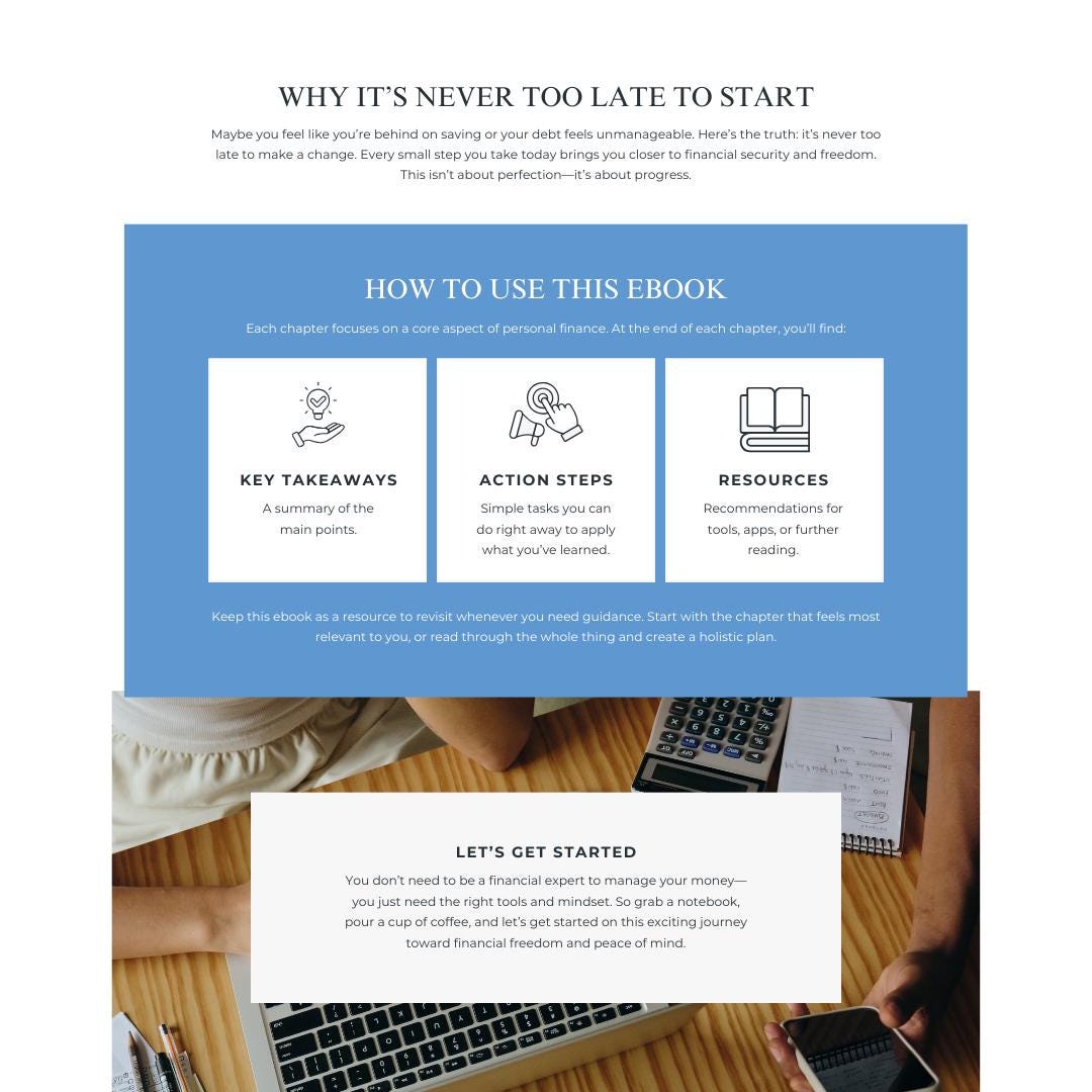 Personal Finance Ebook | Budgeting, Saving & Investing Guide for Financial Freedom - Social Canvas