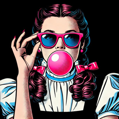 Original Wizard of Oz and Wicked-Inspired Artwork | Red Shoes & Dorothy Dress PNG | Printable Digital Download for Print-on-Demand - Social Canvas