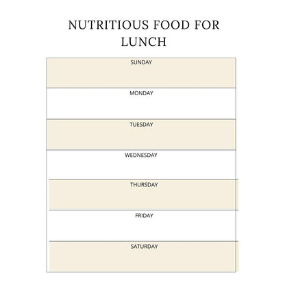 60-Page Nutrition Planner Canva Template | Printable Health Journal | Meal and Food Tracker | Wellness and Diet Planner | Digital Download - Social Canvas
