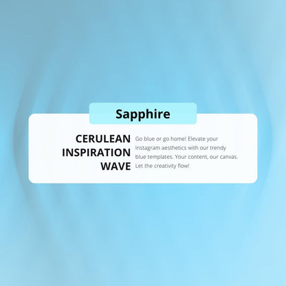 100 Blue Instagram Post Templates Canva | Social Media Graphics | Aesthetic IG Post Templates | Editable & Customizable | Digital Download - Social Canvas