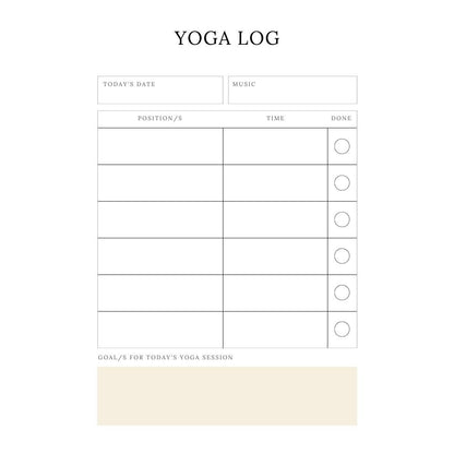 Yoga Journal Canva Template | Printable Yoga Planner | Yoga Practice Log | Meditation Tracker | Digital Download - Social Canvas