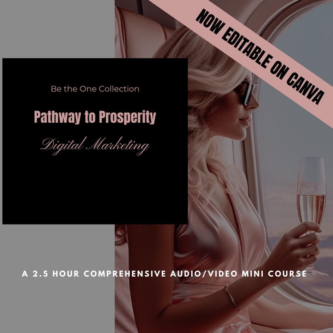 Pathway to Profits Digital Marketing Course - Comprehensive 2.5-Hour Audio/Video Mini Course | Now Editable on Canva - Social Canvas