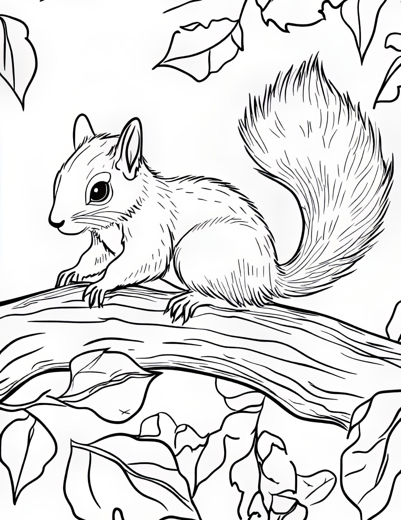 Autumn Animals Coloring Book | 25-Page Canva Template with Woodland Wildlife Designs | Fall-Themed Coloring Pages for All Ages - Social Canvas