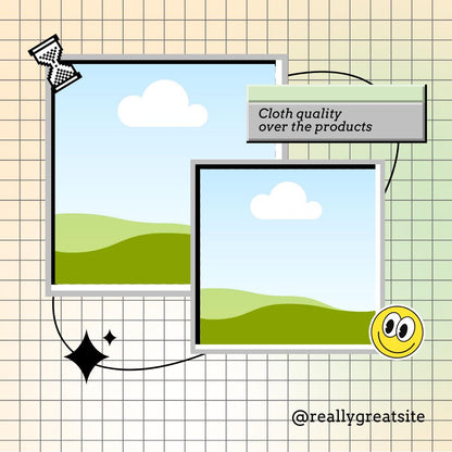 9 Retro Pixel Social Media Templates | Y2K Aesthetic Canva Kit | Vintage Internet & 90s Computer Graphics | Digital Download - Social Canvas