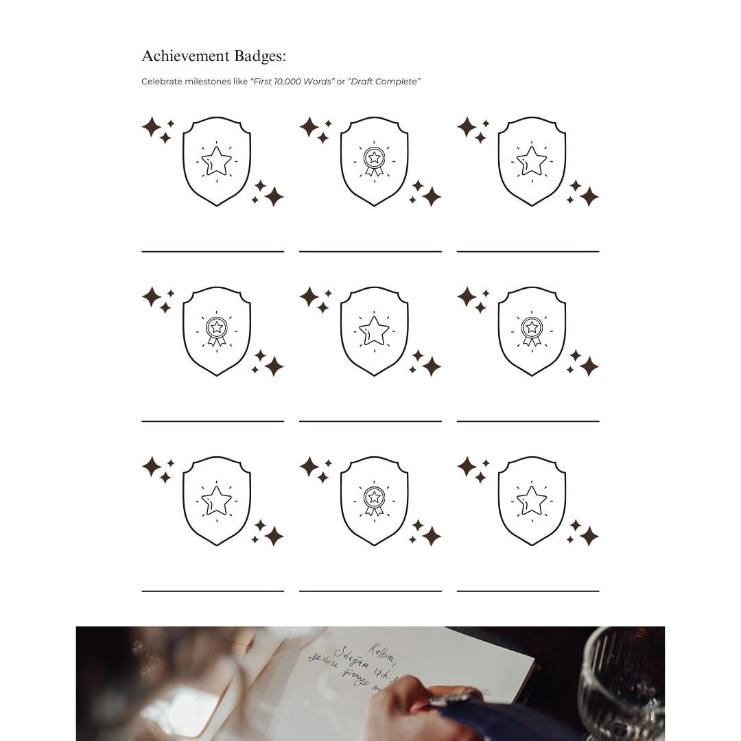 Digital Novel Writing Planner | Story Outline & Book Writing Organizer | Self-Publishing Workbook for Authors and Writers | Canva Template - Social Canvas