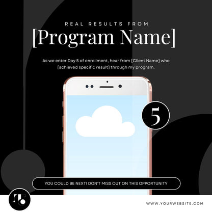 9 Instagram Countdown Templates | Editable Canva Templates | Social Media Launch, Webinar & Program Promotion | Instant Download - Social Canvas