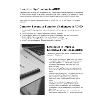 ADHD & Executive Functioning Canva Worksheets | Digital Planner for Focus, Organization and Productivity | ADHD Support PDF - Social Canvas