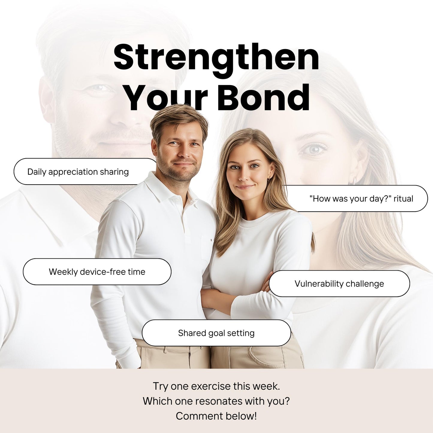 30 Couples Therapy Social Media Templates | Editable Canva Templates | Relationship Coaching, Marriage Counseling & Self-Help Content - Social Canvas