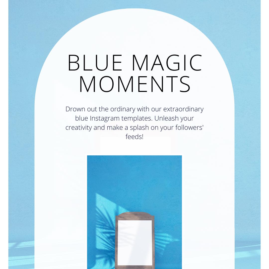 100 Blue Pinterest Templates | Aesthetic Pin Designs | Editable Pinterest Graphics | Media Planner, Analytics Guide | 800 Faceless Videos - Social Canvas