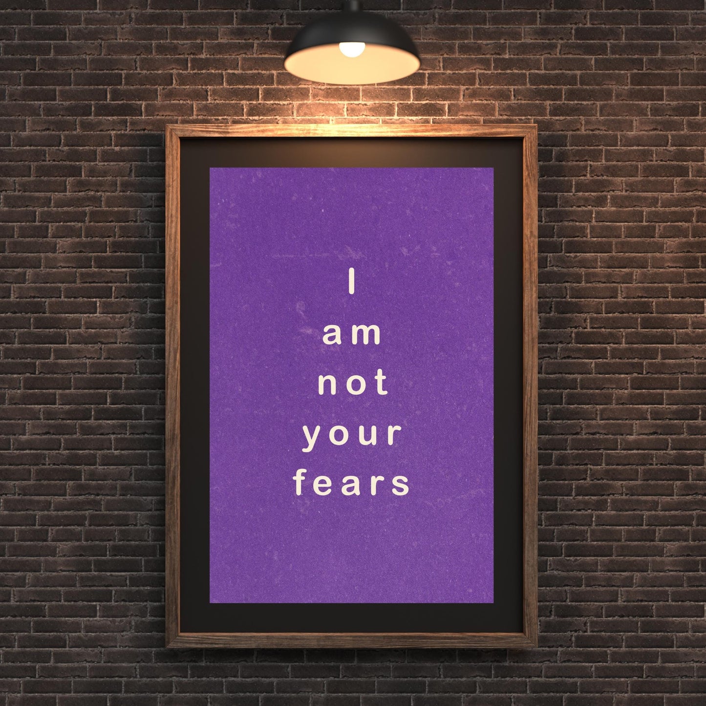 I Am Not Your Fears Motivational Poster - Poster Digital Download - Social Canvas