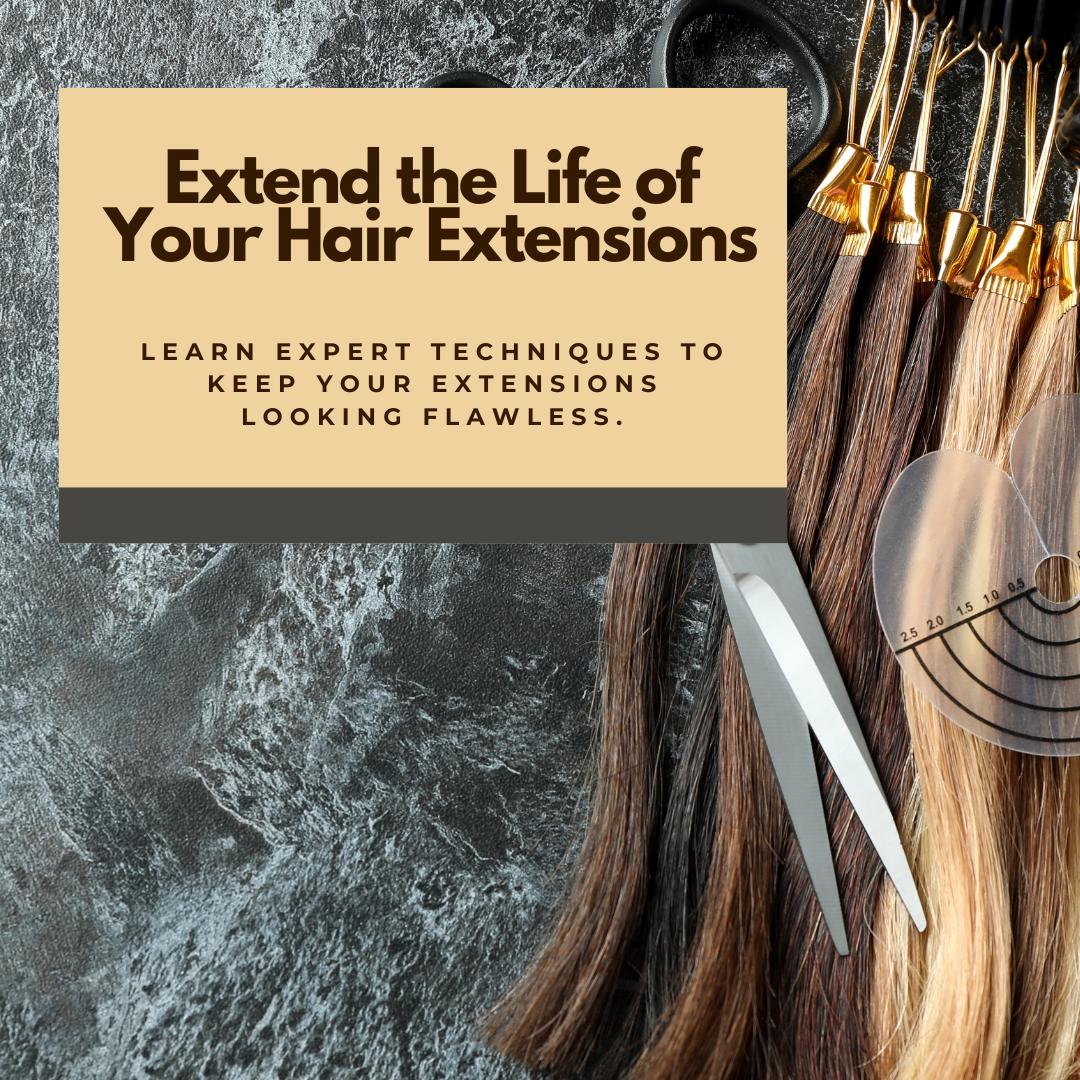 Hair Extension Care Guide | Maintain & Style Your Extensions Like a Pro | Digital Haircare Ebook - Social Canvas