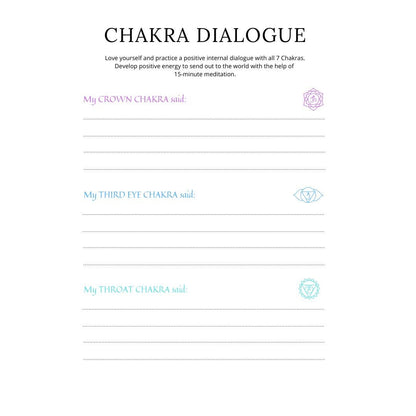 Chakra Planner Canva Template | Printable Chakra Journal | Energy Healing Tracker | Mindfulness & Meditation Planner | Digital Download - Social Canvas