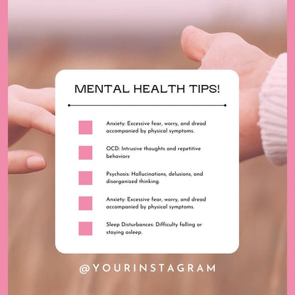 Mental Health Instagram Story Templates Canva | Self-Care and Wellness Social Media Kit | Inspirational and Mindfulness Posts - Social Canvas