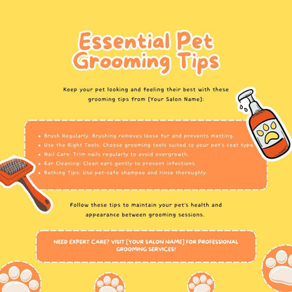 30 Pet Grooming Social Media Templates | Editable Canva Templates | Pet Care, Dog Grooming & Salon Marketing | Instant Download - Social Canvas