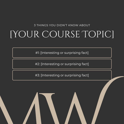 29 Course Creator Social Media Templates | Editable Canva Templates | Online Course Marketing, Coaching and Education Content - Social Canvas