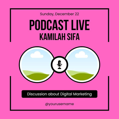 Podcast Canva Template | Social Media Podcast Graphics | Episode Announcements and Promotional Posts | Editable and Customizable - Social Canvas