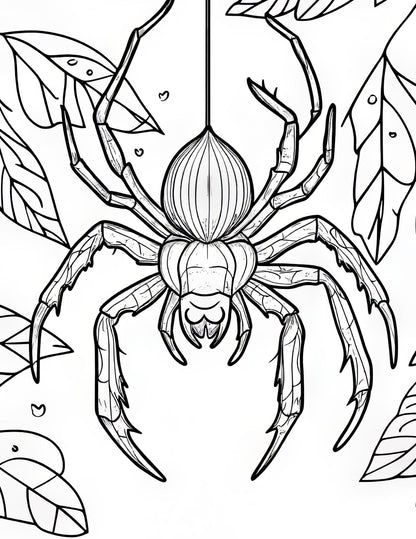 Autumn Animals Coloring Book | 25-Page Canva Template with Woodland Wildlife Designs | Fall-Themed Coloring Pages for All Ages - Social Canvas