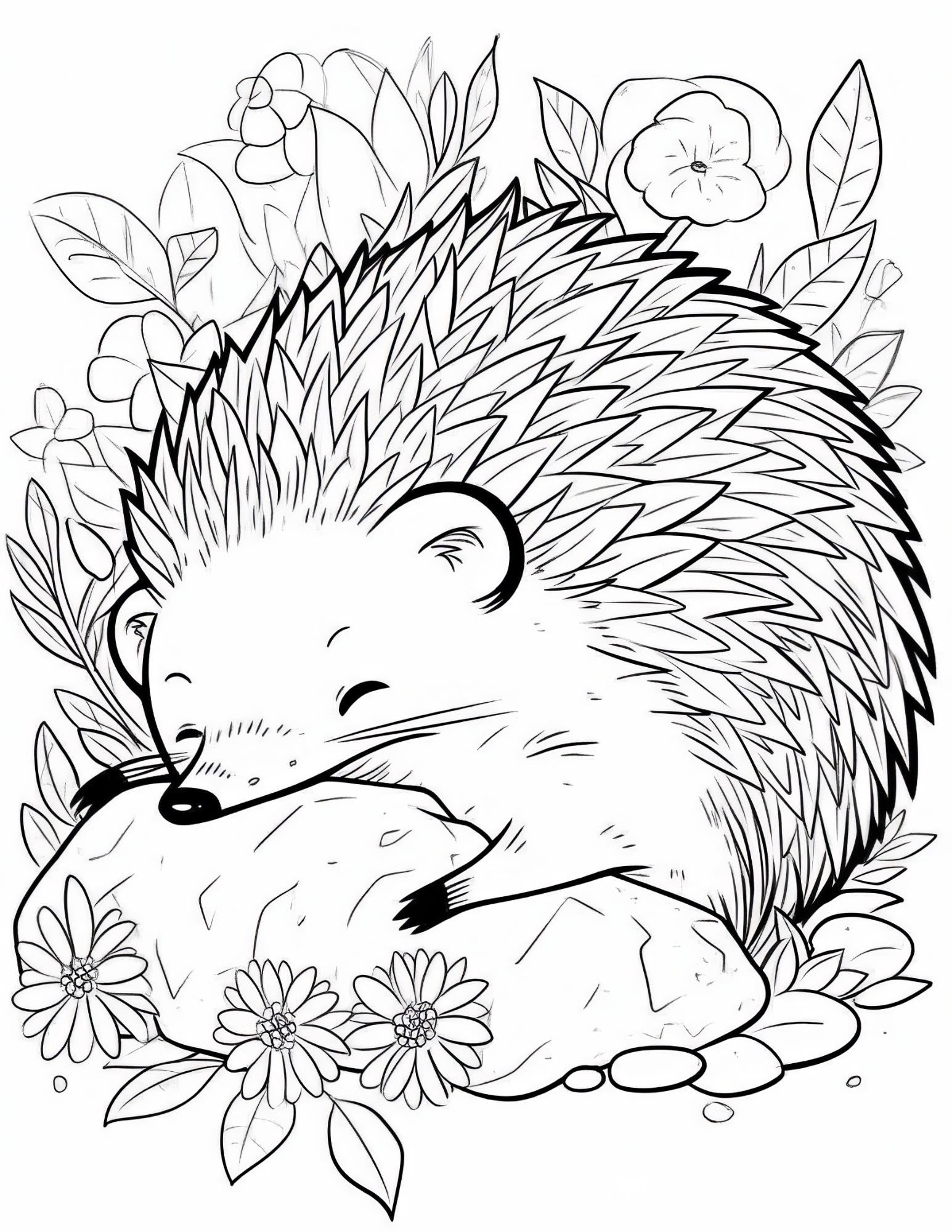 Cozy Animal Coloring Book | 25-Page Canva Template for Kids & Adults | Adorable Animal-Themed Coloring Pages | Digital Download - Social Canvas