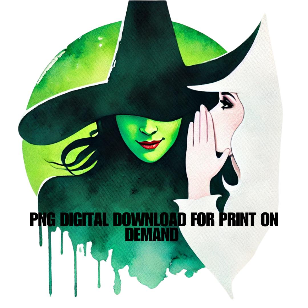 Wicked and Wizard of OZ Inspired 30 Original Artwork Without Watermark | PNG Digital Download | Witch Themed Artwork for Crafts & Design - Social Canvas