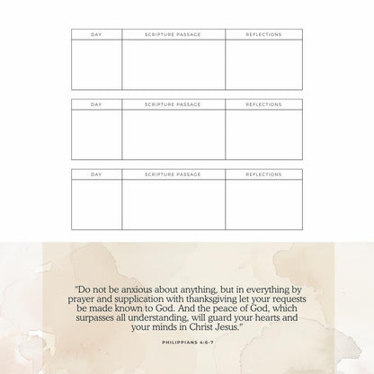 Daily Bible Study Planner | Prayer Journal and Scripture Reflection | Digital Christian Devotional - Social Canvas