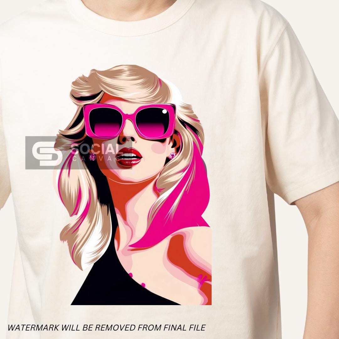 Pink Retro Glam Icons | 30+ Digital PNG Files | Stylish Sunglasses Fashion Artwork for Prints, Crafts, and Digital Design - Social Canvas