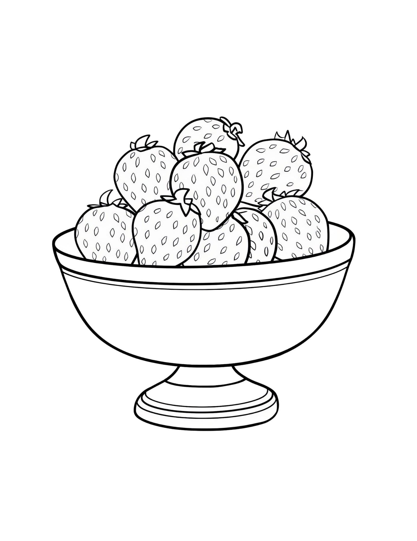 Berry First Coloring Book | 25-Page Canva Template for Kids & Adults | Fun Fruit-Themed Coloring Pages | Digital Download - Social Canvas