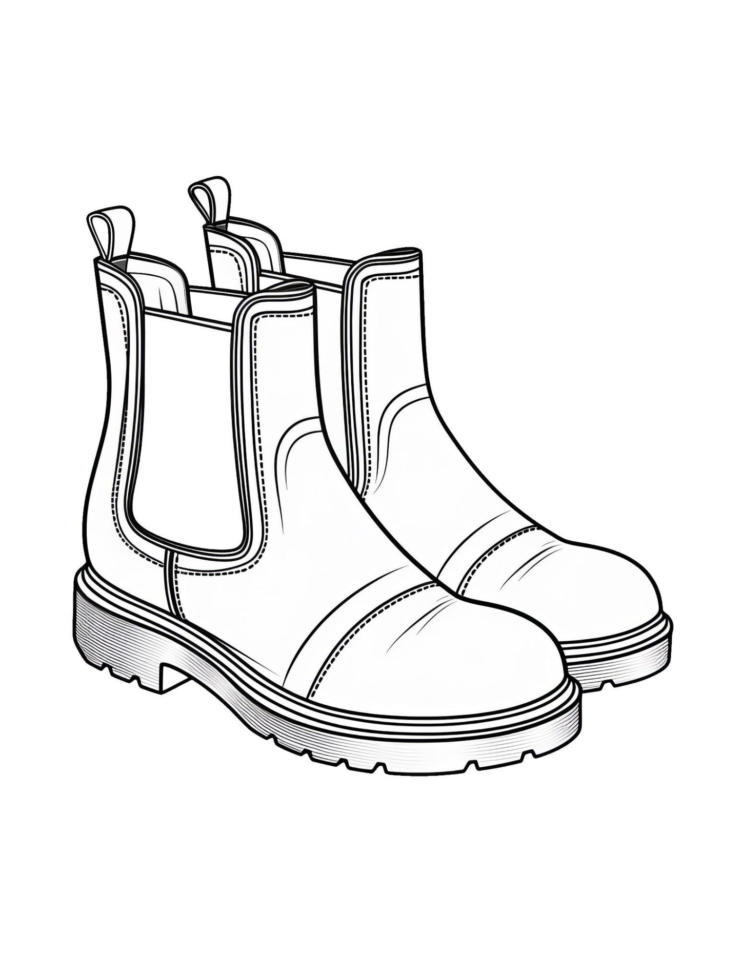 Footwear Coloring Book | 25-Page Canva Template Featuring Stylish Shoe Designs | Fun Coloring Pages for Fashion Lovers | Digital Download - Social Canvas