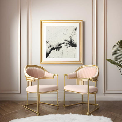 Dynamic Abstract Hand Art Print | Black and White Splatter Painting | Modern Expressionist Wall Art for Home or Office - Social Canvas