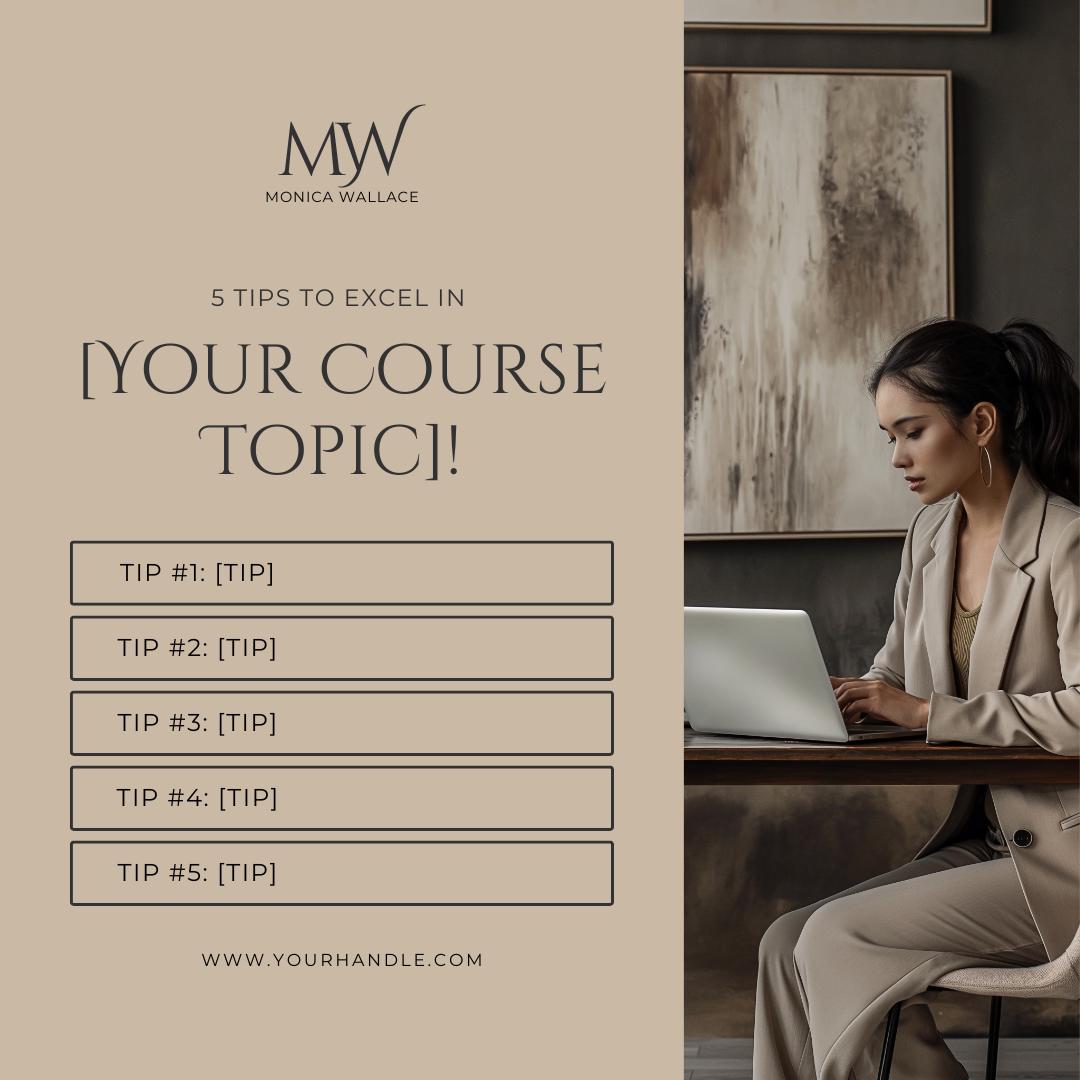 29 Course Creator Social Media Templates | Editable Canva Templates | Online Course Marketing, Coaching and Education Content - Social Canvas
