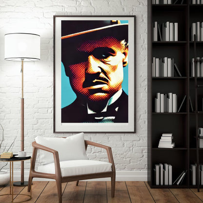 The Godfather Pop Art Poster - Classic Movie Icon Wall Art Decor - Social Canvas