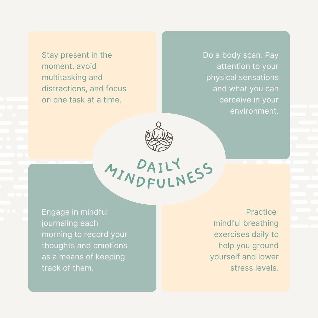 Mindfulness Templates | Canva Social Media Kit for Wellness, Mental Health and Self-Care | Instagram, Pinterest and Facebook - Social Canvas