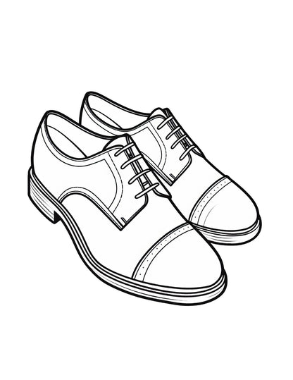 Footwear Coloring Book | 25-Page Canva Template Featuring Stylish Shoe Designs | Fun Coloring Pages for Fashion Lovers | Digital Download - Social Canvas