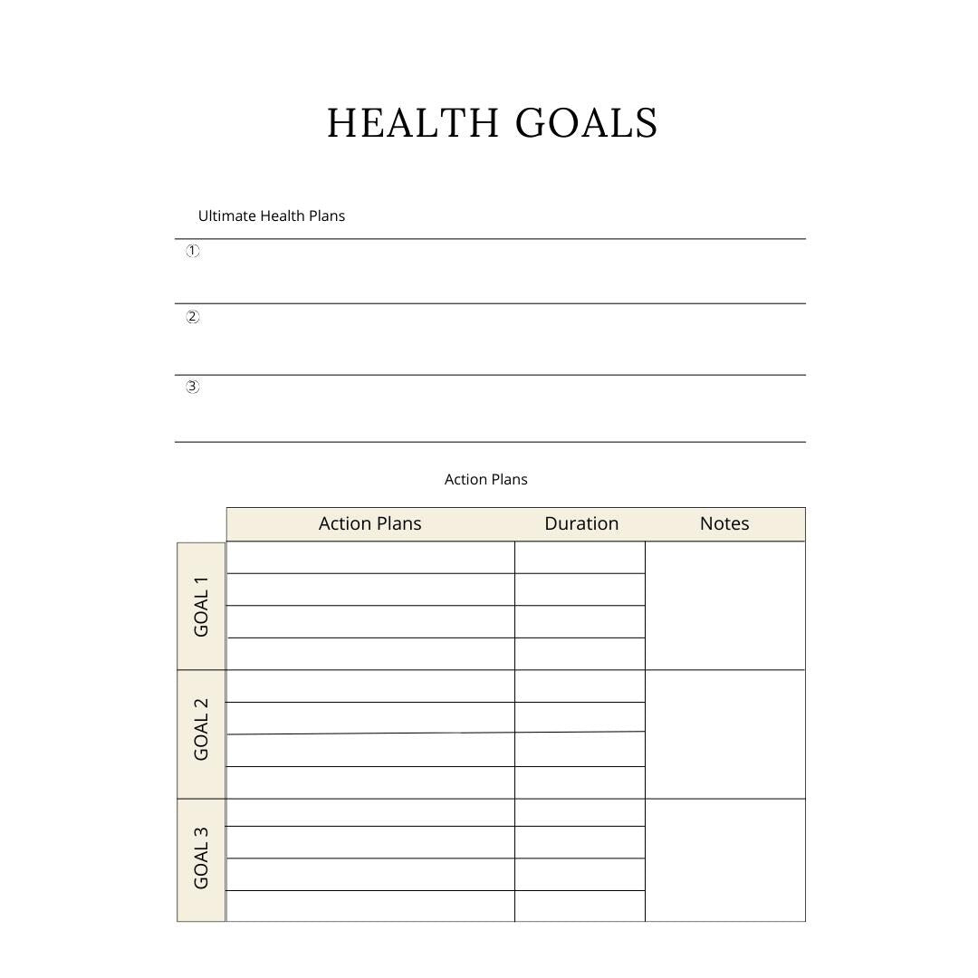 60-Page Nutrition Planner Canva Template | Printable Health Journal | Meal and Food Tracker | Wellness and Diet Planner | Digital Download - Social Canvas