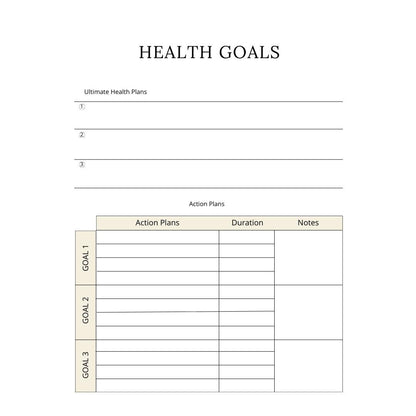 60-Page Nutrition Planner Canva Template | Printable Health Journal | Meal and Food Tracker | Wellness and Diet Planner | Digital Download - Social Canvas
