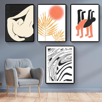 50 Modern Art Prints | Digital Wall Art | Printable Home & Office Decor | Abstract, Boho and Colorful Aesthetic Prints | Instant Download - Social Canvas