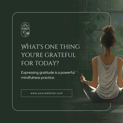 25 Mindfulness Social Media Templates | Editable Canva Templates | Wellness, Self-Care & Mental Health Instagram Posts | Instant Download - Social Canvas