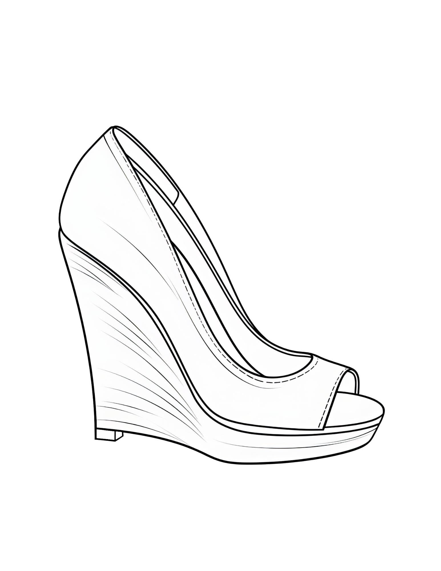 Footwear Coloring Book | 25-Page Canva Template Featuring Stylish Shoe Designs | Fun Coloring Pages for Fashion Lovers | Digital Download - Social Canvas
