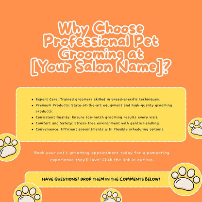 30 Pet Grooming Social Media Templates | Editable Canva Templates | Pet Care, Dog Grooming & Salon Marketing | Instant Download - Social Canvas