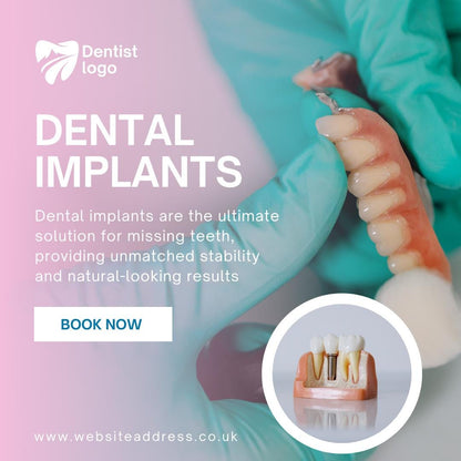 6 Dentist Instagram Post Templates |Bundle for Dental Clinics | Oral Health Tips | Social Media Planner | 800 Faceless Videos - Social Canvas