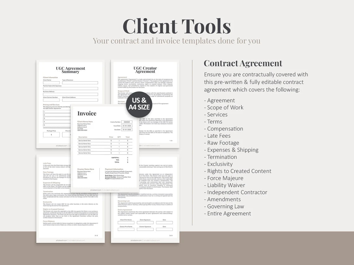 The Complete UGC Creator Toolkit – Portfolio, Contracts & Media Kit to Win High-Paying Collabs