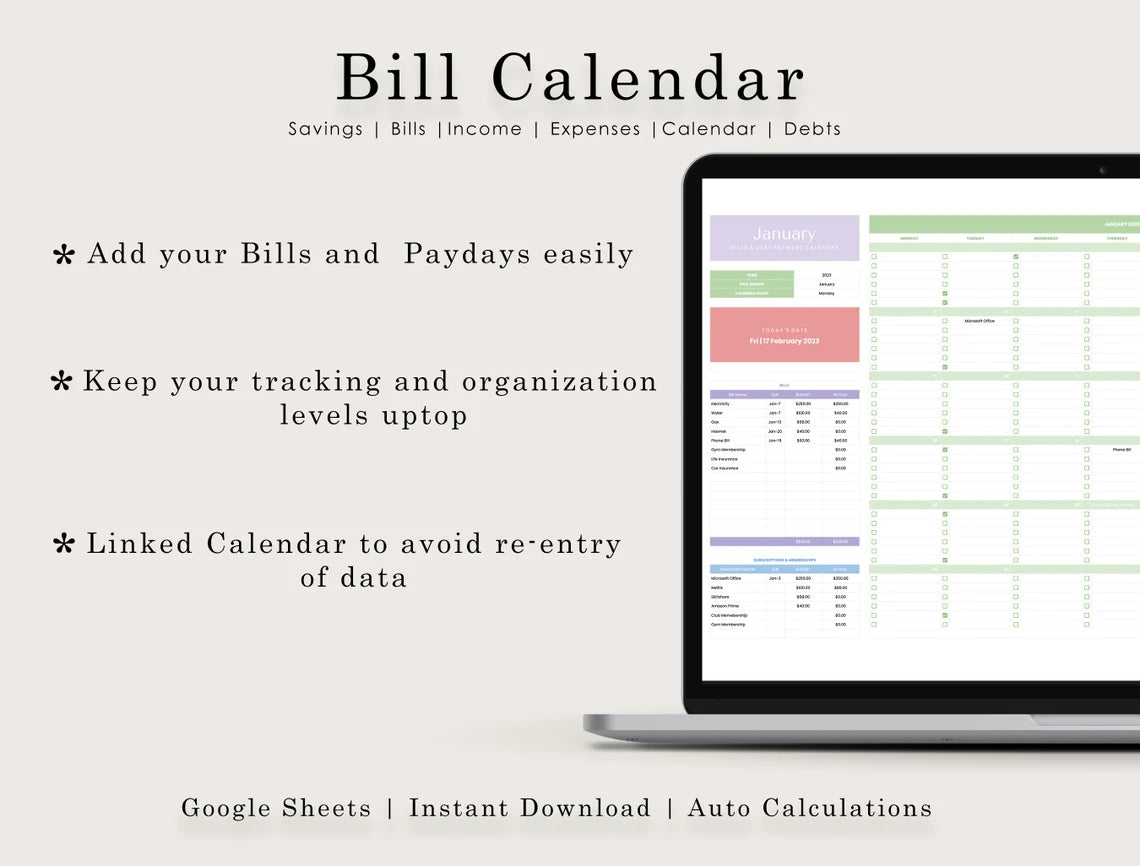Customizable Budget Planner (Google Sheets Template) (MRR) - Social Canvas