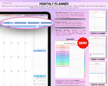 All-in-One Digital Planner – Hyperlinked PDF for GoodNotes, iPad & Tablet Planning - Social Canvas