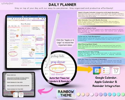 All-in-One Digital Planner – Hyperlinked PDF for GoodNotes, iPad & Tablet Planning - Social Canvas