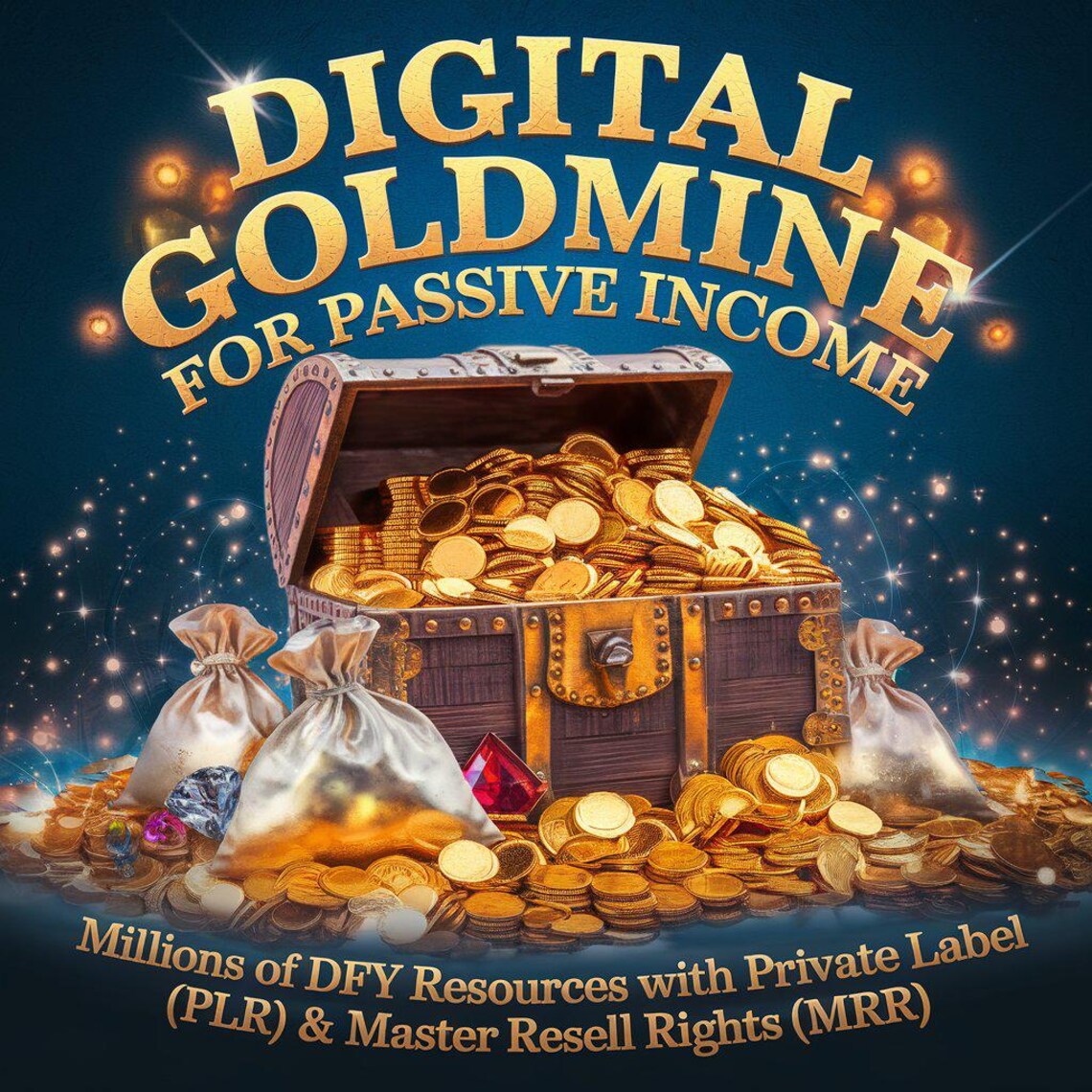 60 Million Digital Products Bundle Ideal for Passive Income, Millions of DFY Content, Featuring Private Label Rights & Master Resell Rights (MRR) (PLR) - Social Canvas