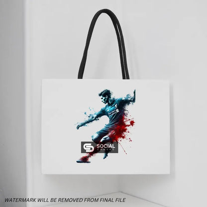 4 Original English Soccer League Watercolor Footballer Digital Art | Printable Commercial Use Design | Sports Print on Demand File - Social Canvas