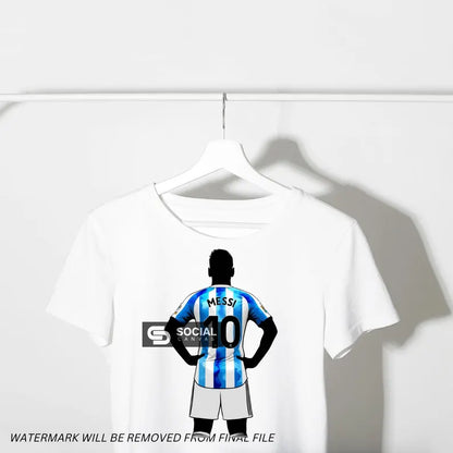 Inspired Lionel Messi PNG Bundle | High-Quality Digital Images | Soccer Legend Artwork for Print-On-Demand | Create Custom Sports Products | - Social Canvas