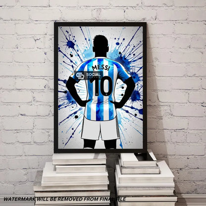 Inspired Lionel Messi PNG Bundle | High-Quality Digital Images | Soccer Legend Artwork for Print-On-Demand | Create Custom Sports Products | - Social Canvas